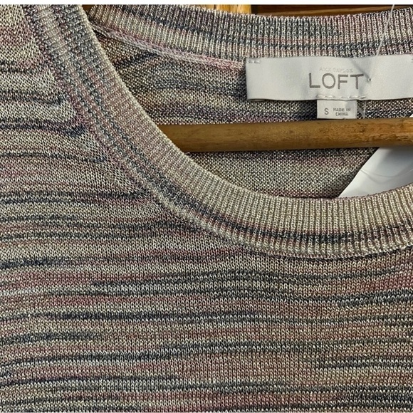 Ann Taylor Loft Women’s  Small Knit Special Occasion Blouse sparkly nwt - Picture 2 of 2